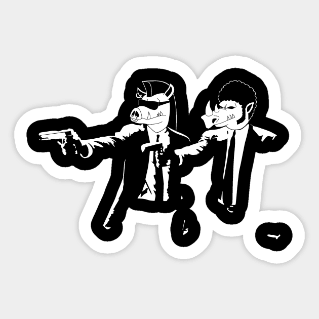 Mutant fiction Sticker by karlangas